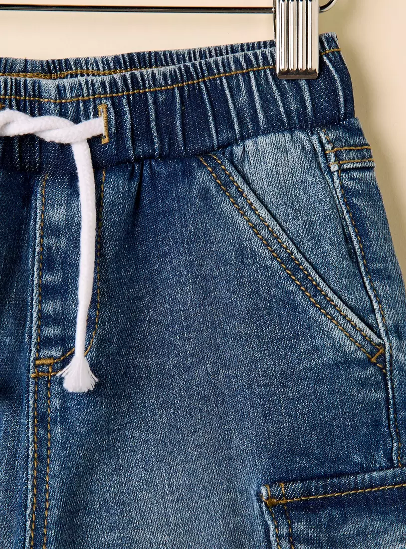 Regular Fit Cargo Jeans-3