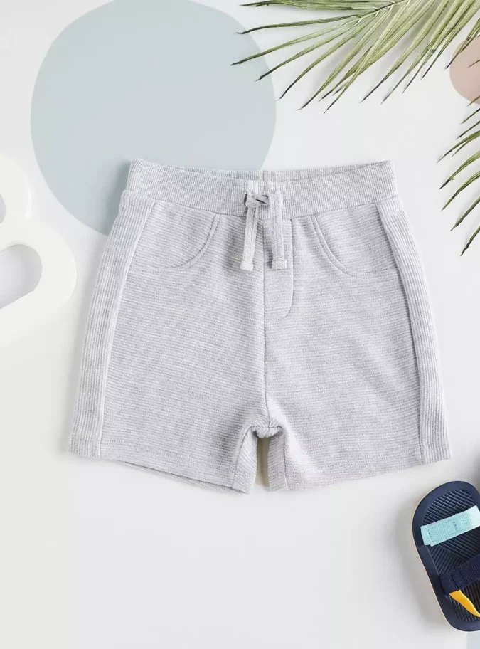 Ribbed Ottoman Shorts-1