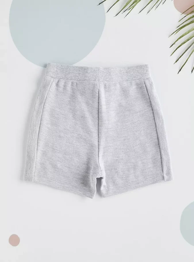Ribbed Ottoman Shorts-2