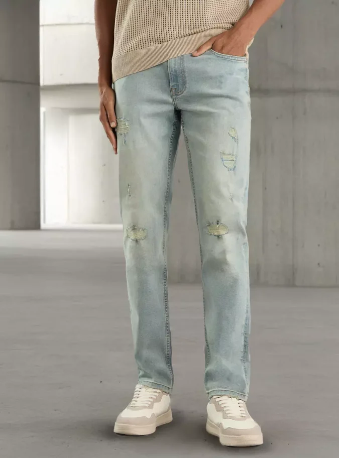 Skinny Fit Constructed Jeans-1