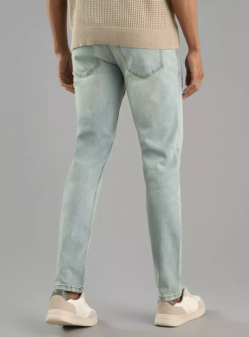 Skinny Fit Constructed Jeans-2
