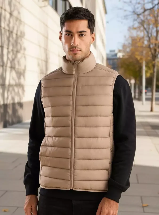 Sleeveless Puffer Jacket-1