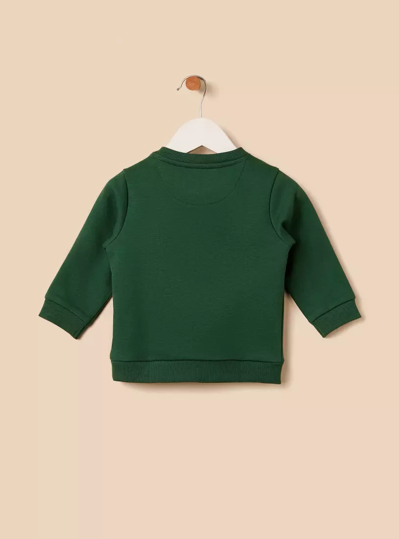 Slogan Print Sweatshirt-2