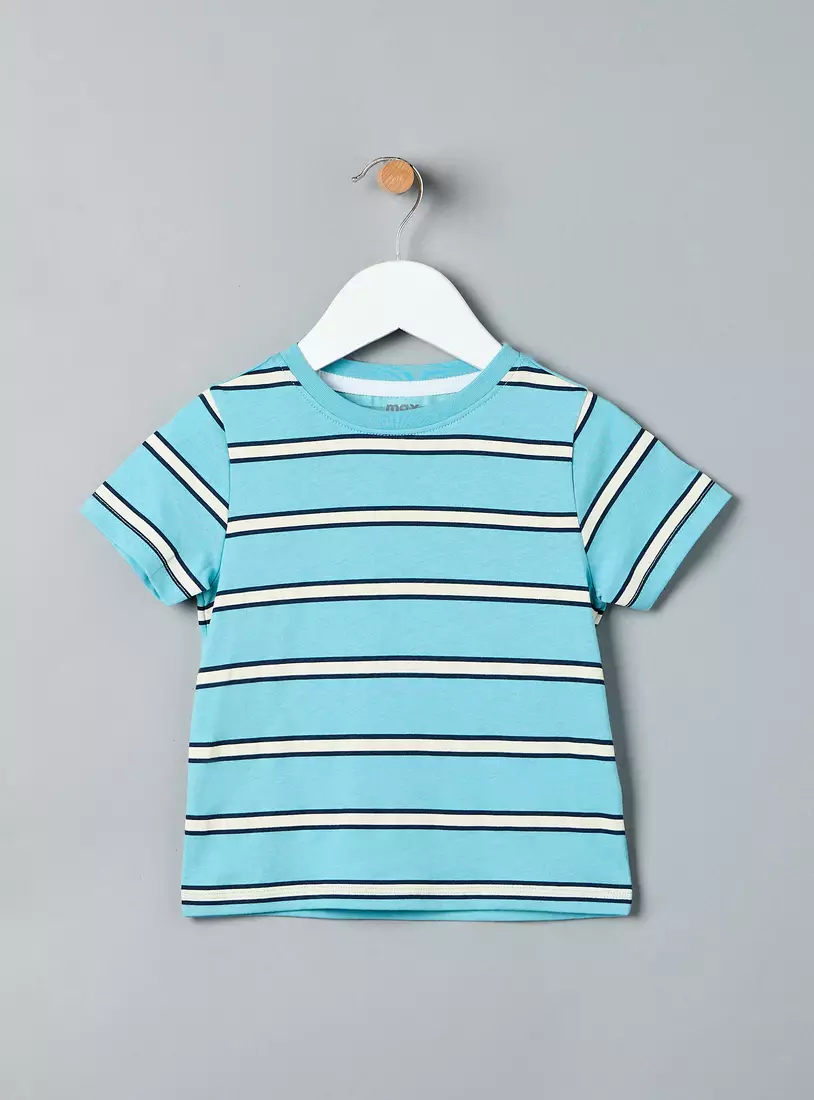 Striped Cotton T-shirt-2