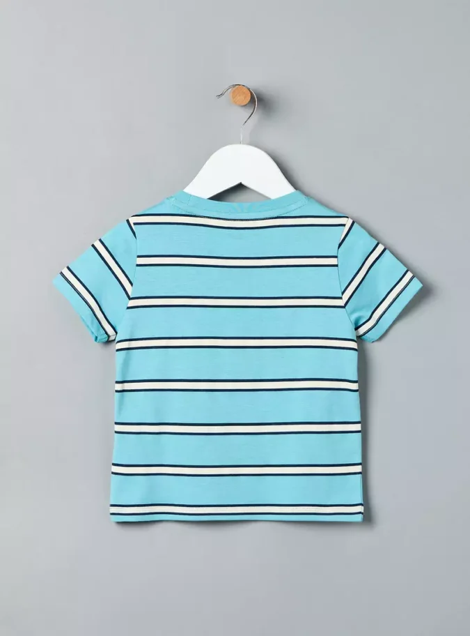 Striped Cotton T-shirt-3