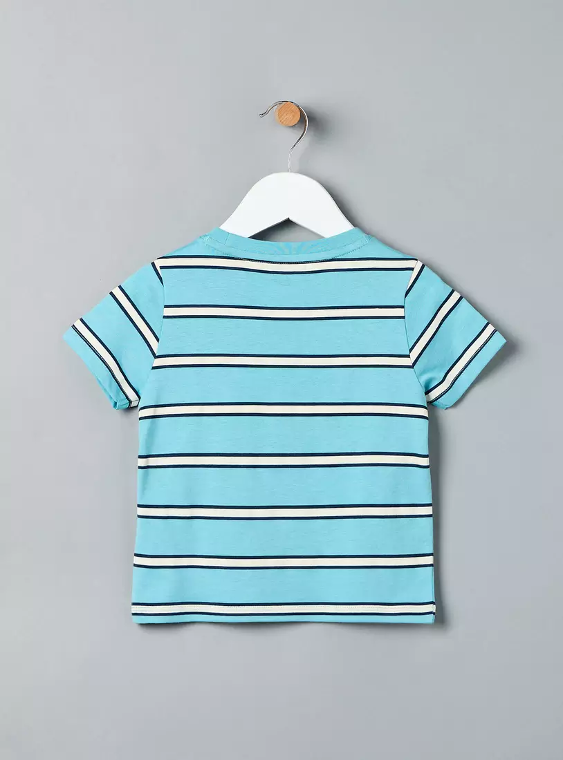 Striped Cotton T-shirt-3
