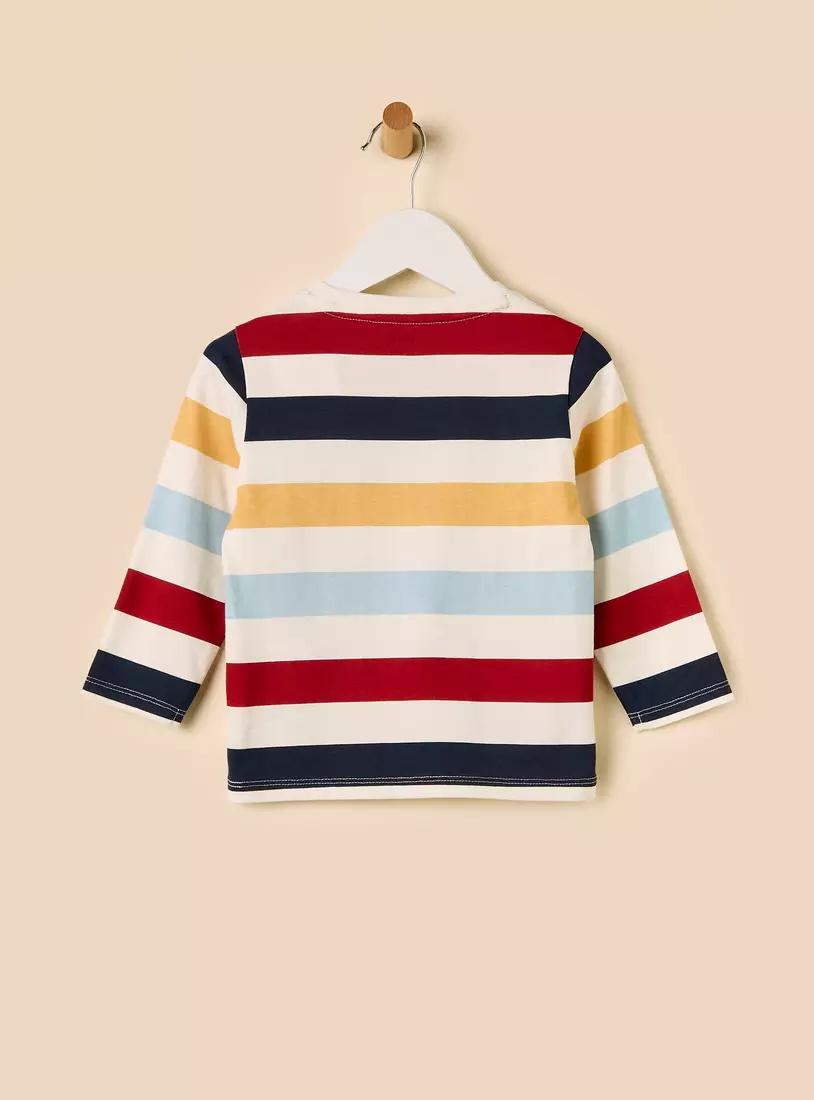 Striped Cotton T-shirt-4
