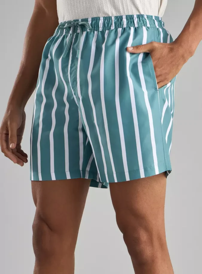 Striped Swim Shorts-1