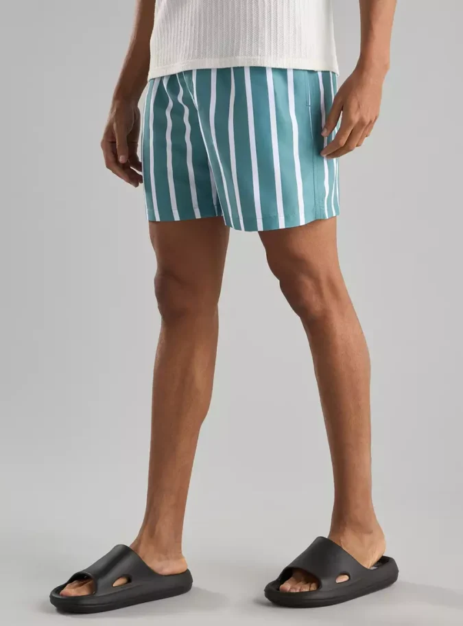 Striped Swim Shorts-4