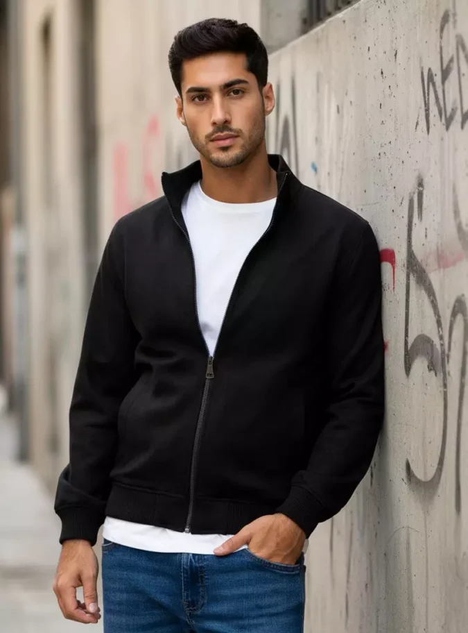 Suede Bomber Jacket-1