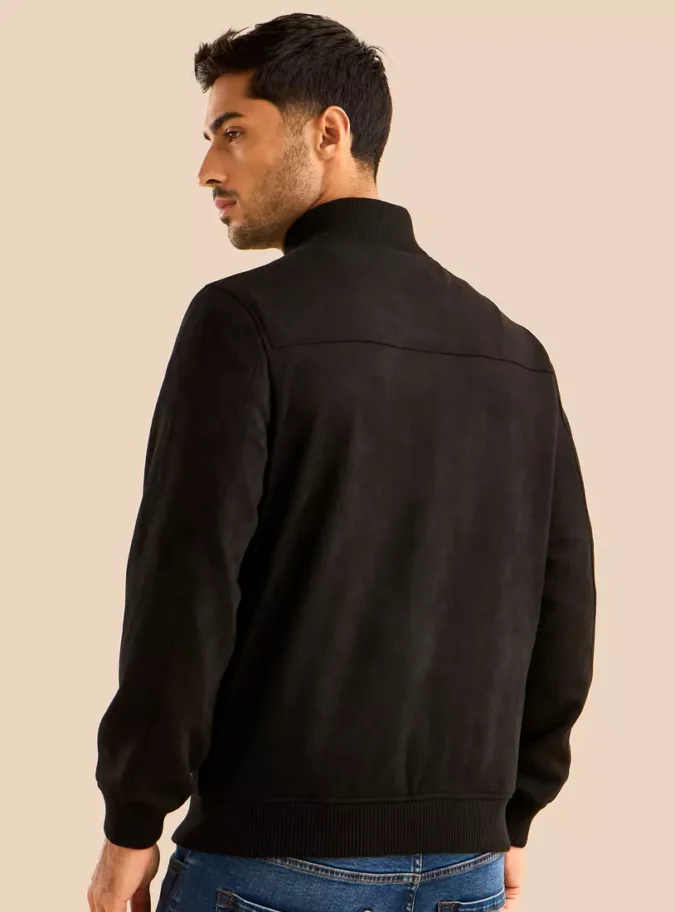 Suede Bomber Jacket-2