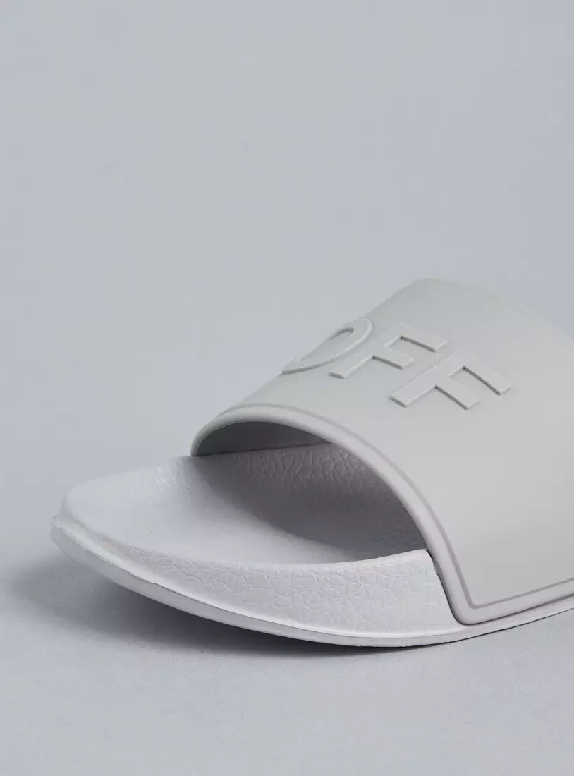 Text Embossed Beach Slides-2