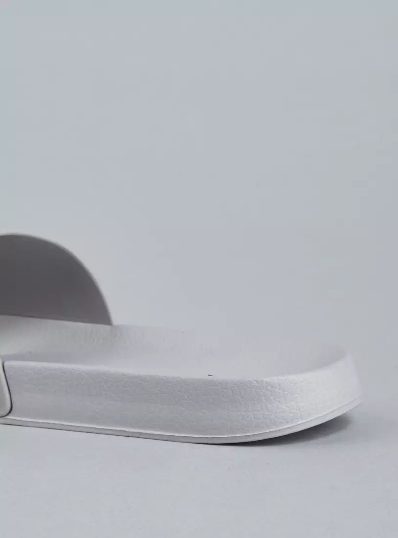Text Embossed Beach Slides-3
