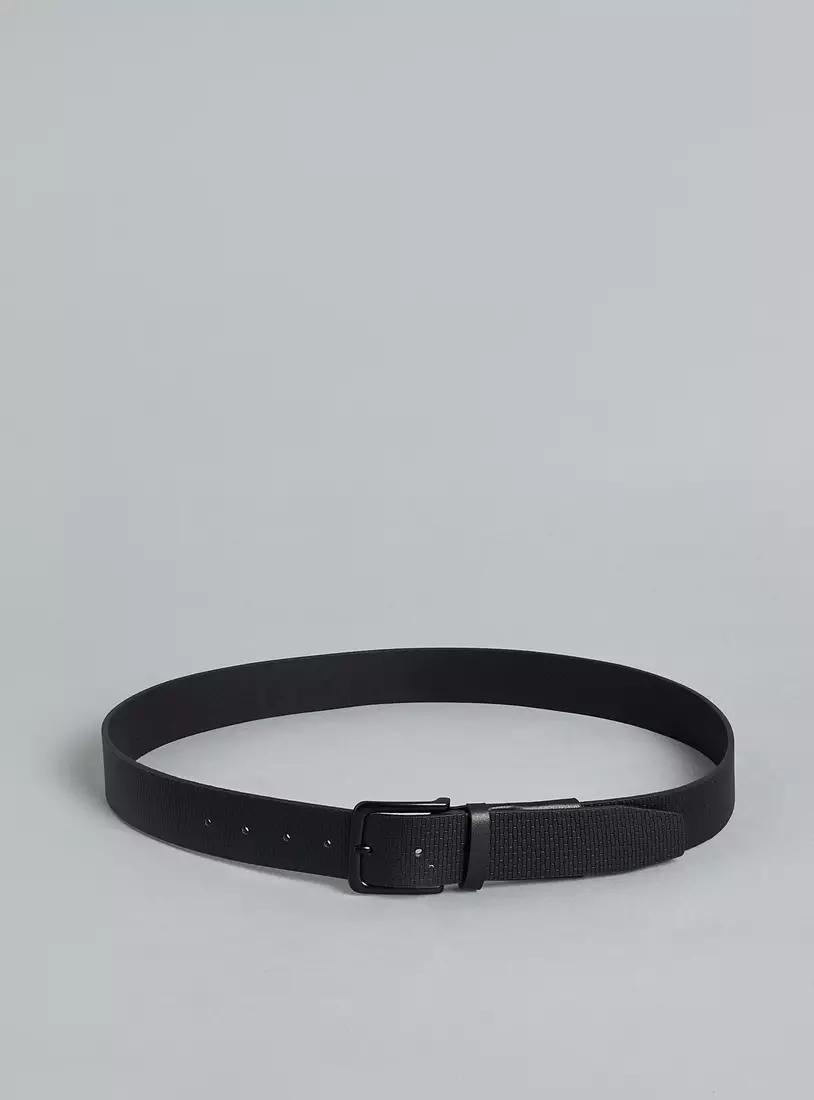 Textured Belt with Pin Buckle Closure-2