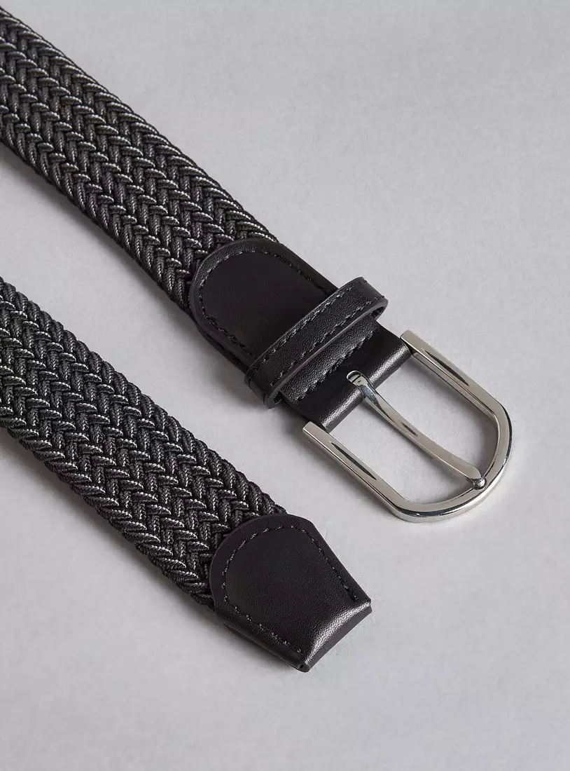 Textured Belt with Pin Buckle Closure-2