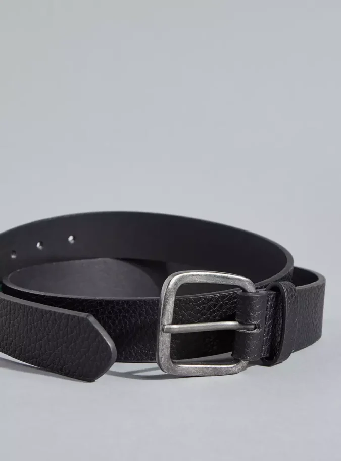 Textured Belt with Pin Buckle Closure-3