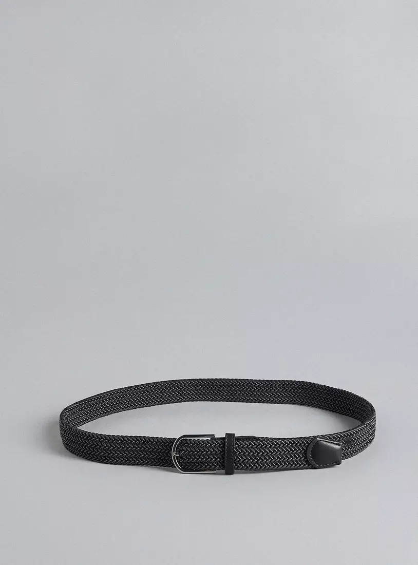 Textured Belt with Pin Buckle Closure-3