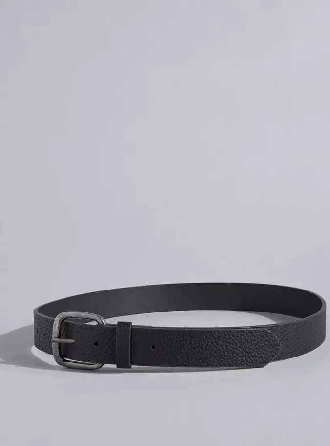 Textured Belt with Pin Buckle Closure-4