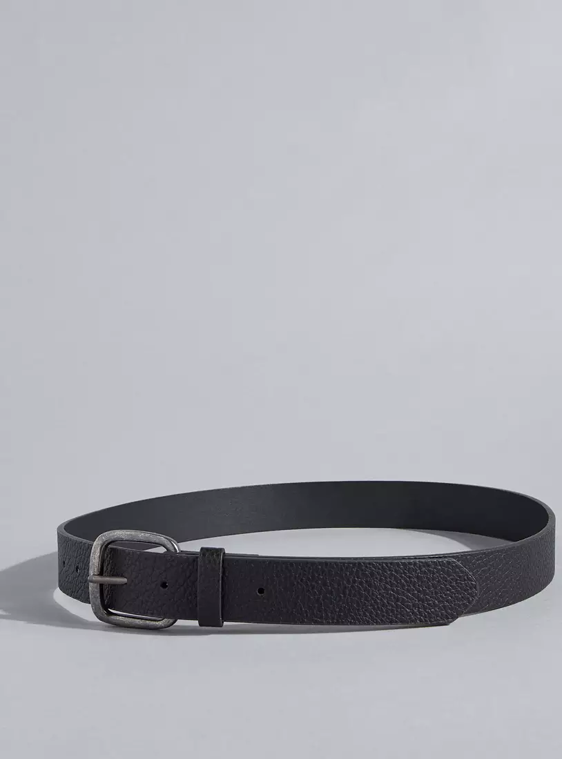 Textured Belt with Pin Buckle Closure-4