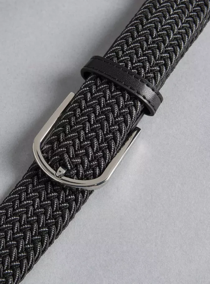 Textured Belt with Pin Buckle Closure-4