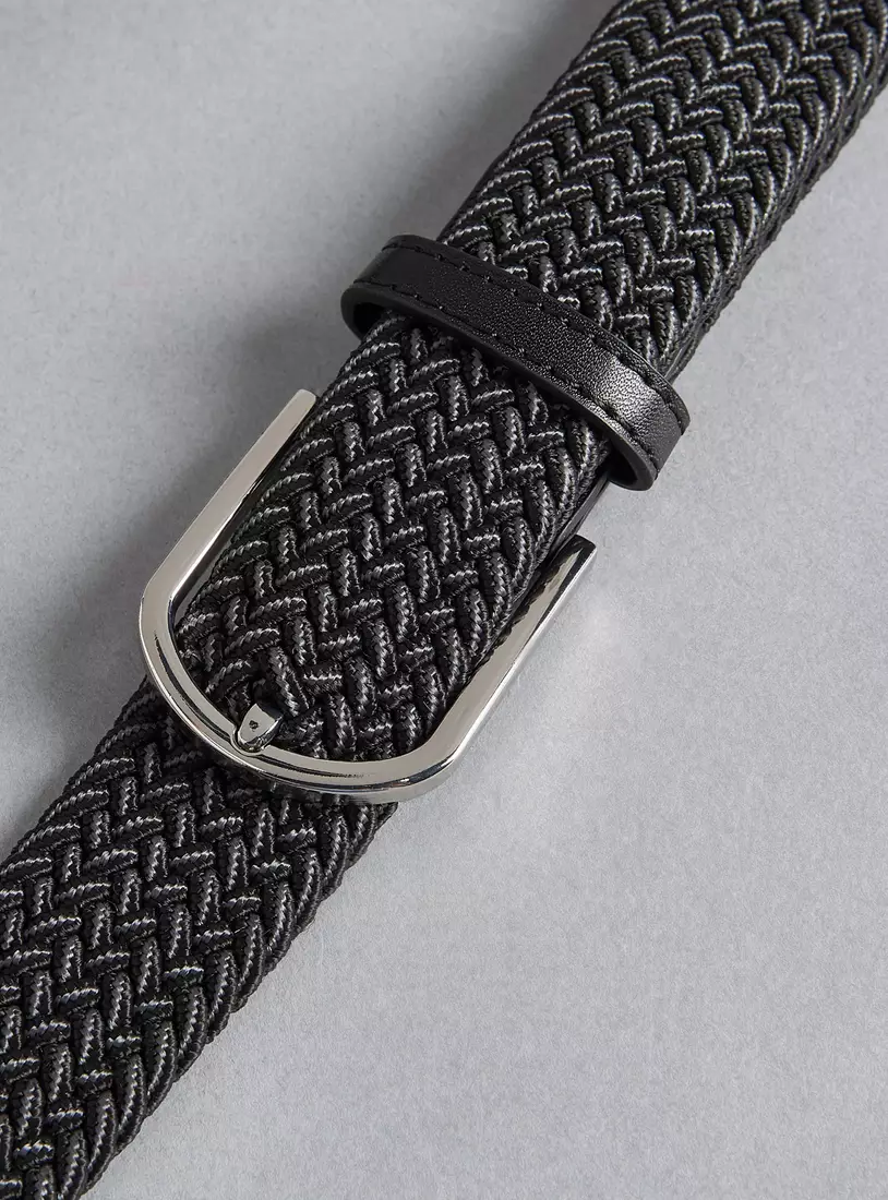 Textured Belt with Pin Buckle Closure-4