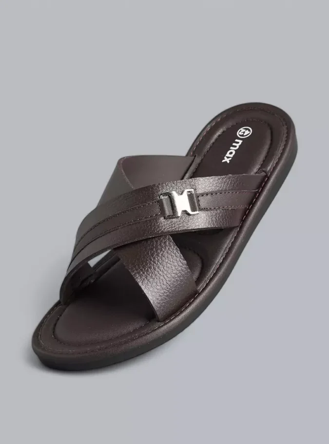 Textured Cross Strap Sandals-1