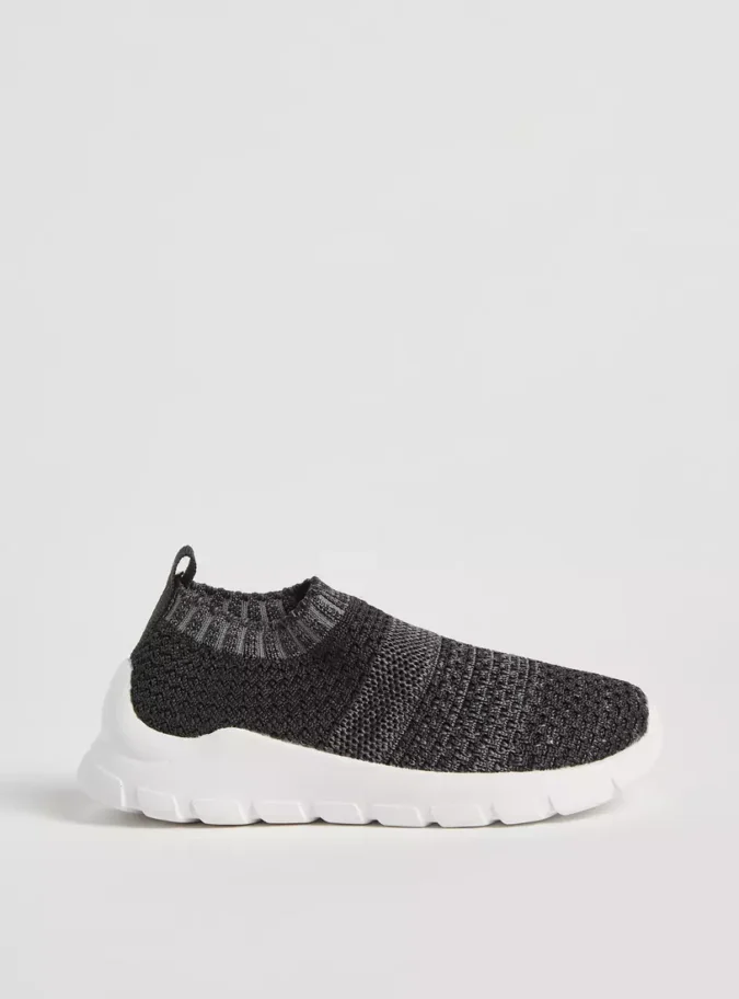 Textured Flynit Slip-On Sneakers-1