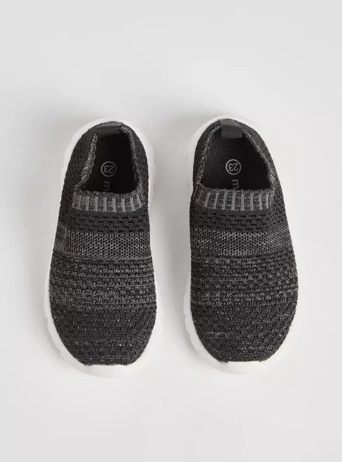 Textured Flynit Slip-On Sneakers-3