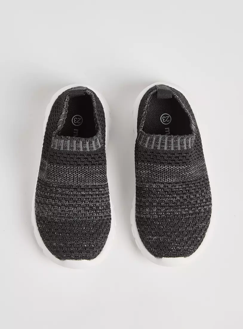 Textured Flynit Slip-On Sneakers-3