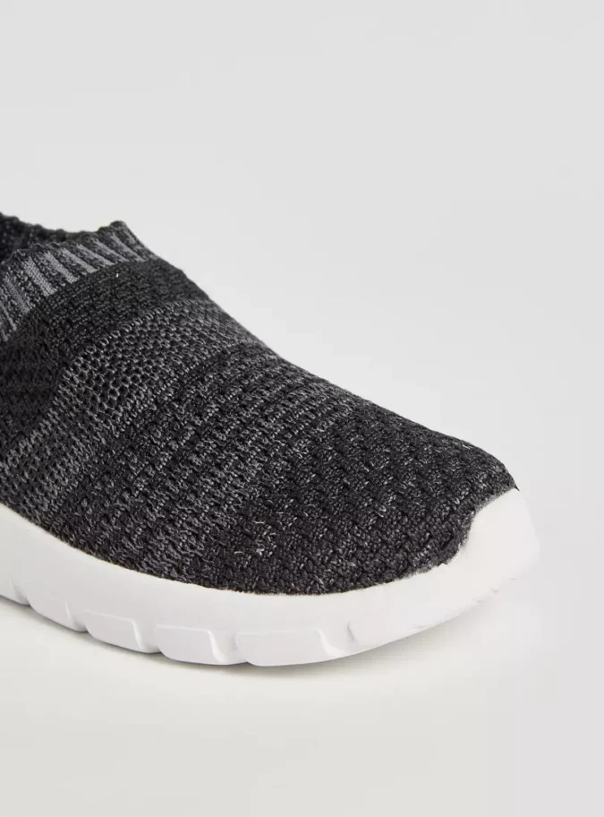 Textured Flynit Slip-On Sneakers-4