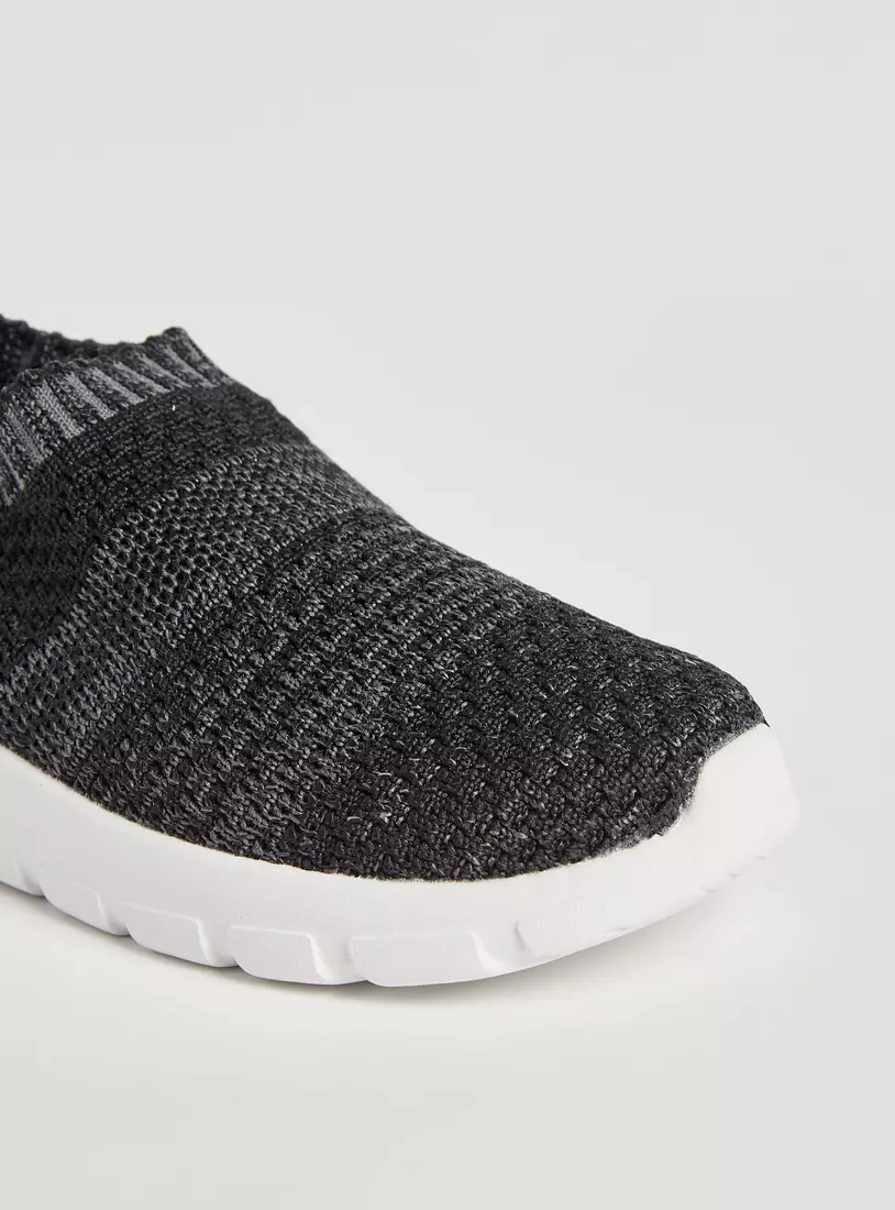 Textured Flynit Slip-On Sneakers-4