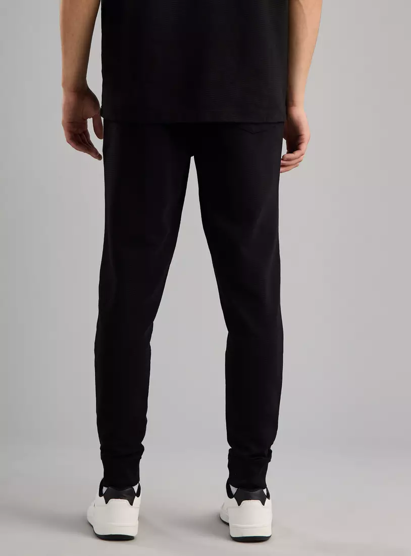 Textured Joggers with Pockets-2
