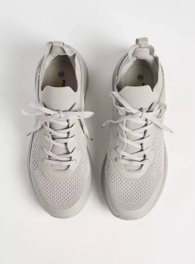 Textured Lace-Up Sports Shoes-2