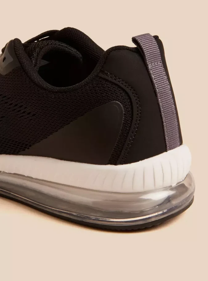 Textured Lace-Up Sports Shoes-3