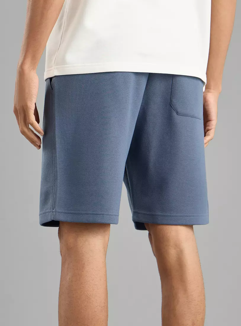 Textured Pique Shorts-3