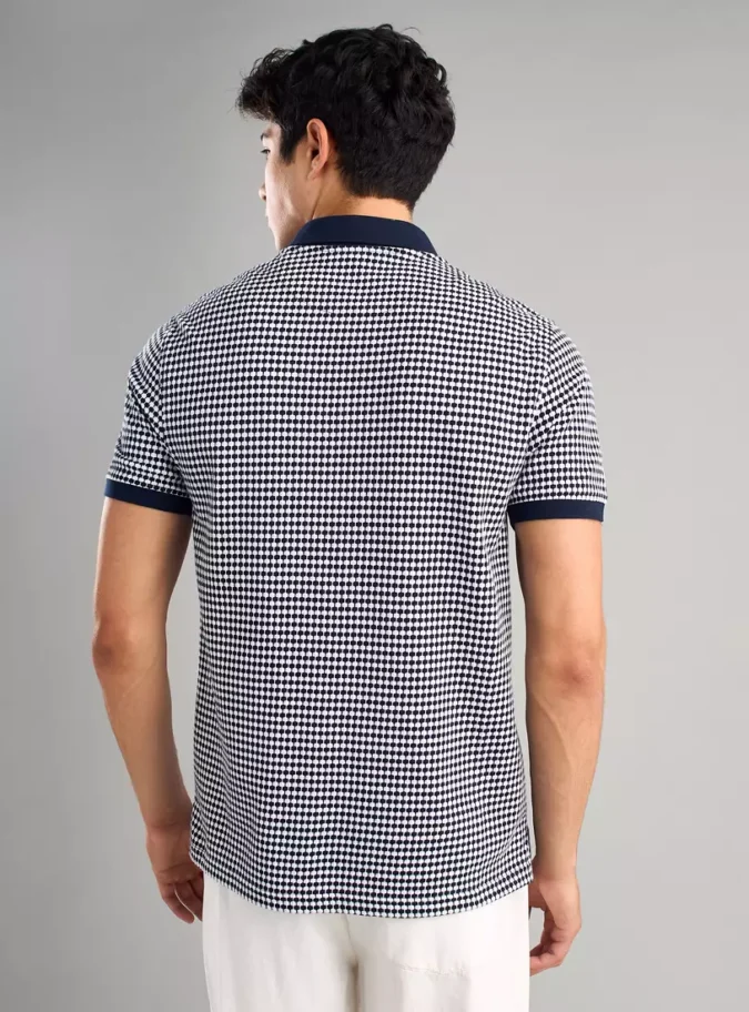 Textured Polo T-shirt-2