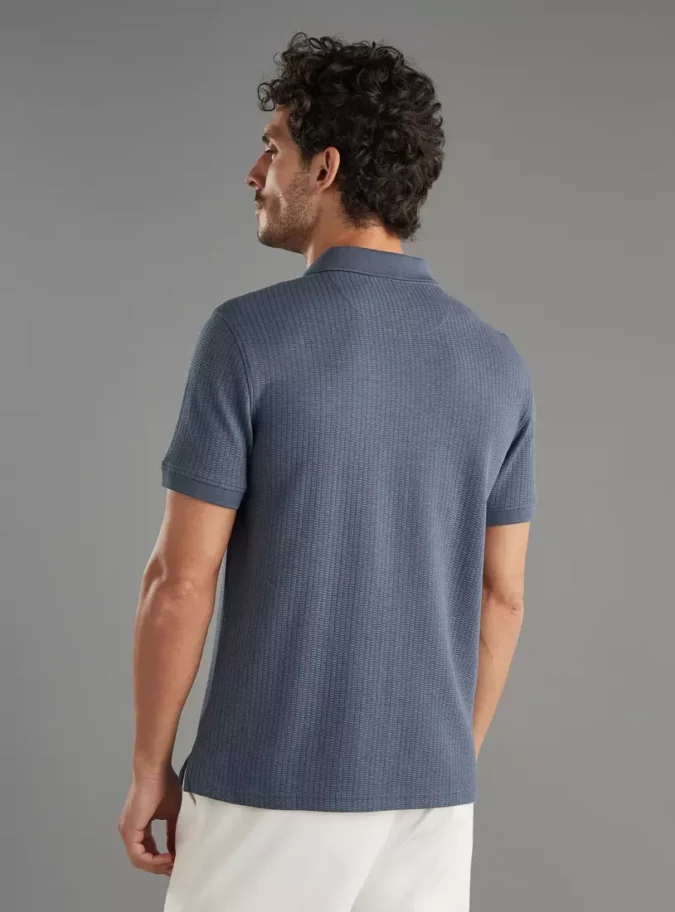 Textured Polo T-shirt-2