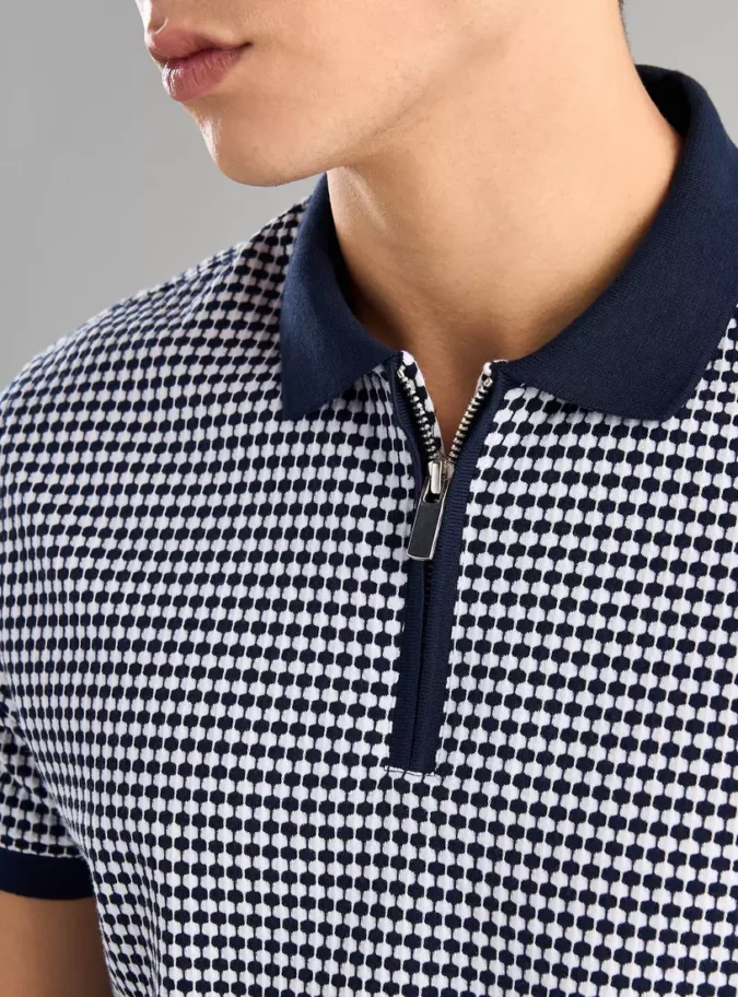 Textured Polo T-shirt-3