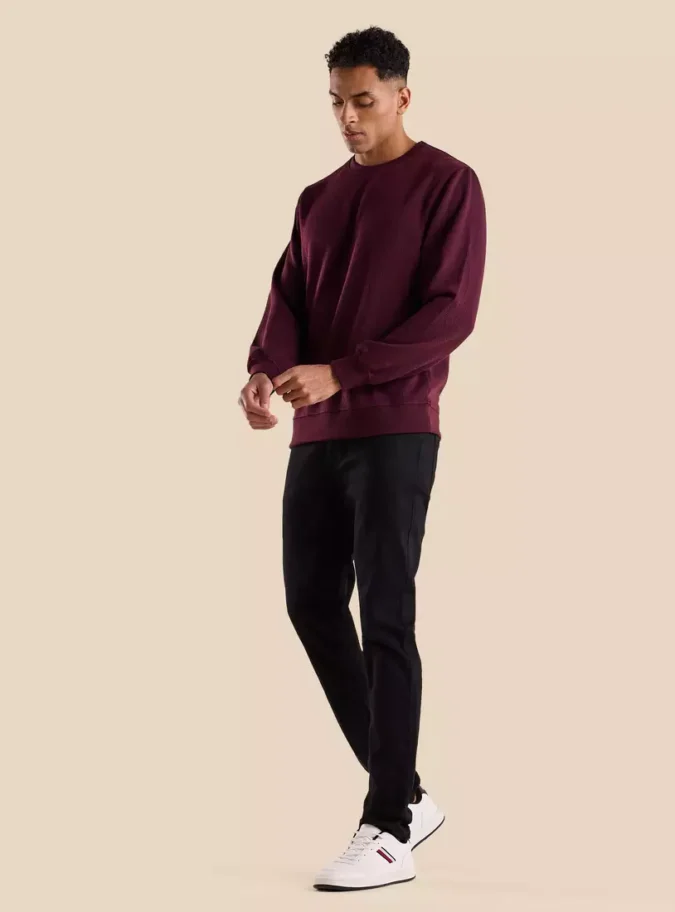 Textured Quilted Sweatshirt-4