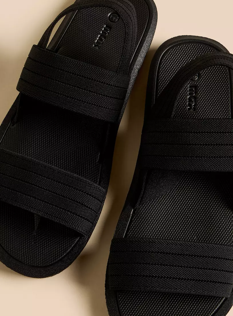 Textured Sandals with Slingback Closure-3