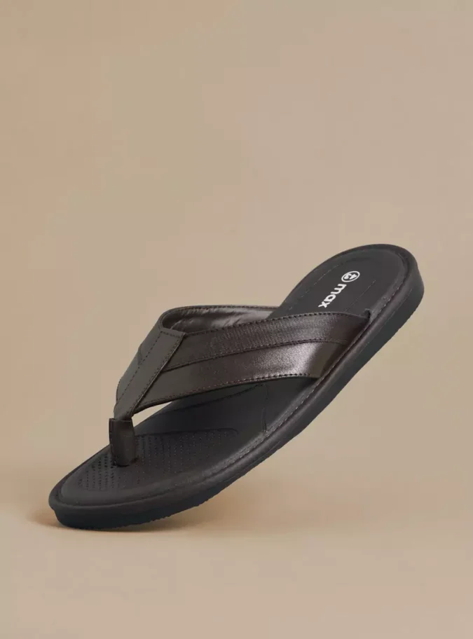 Textured Slip-On Comfort Sandals-1