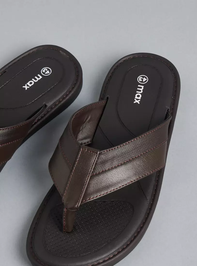 Textured Slip-On Comfort Sandals-2