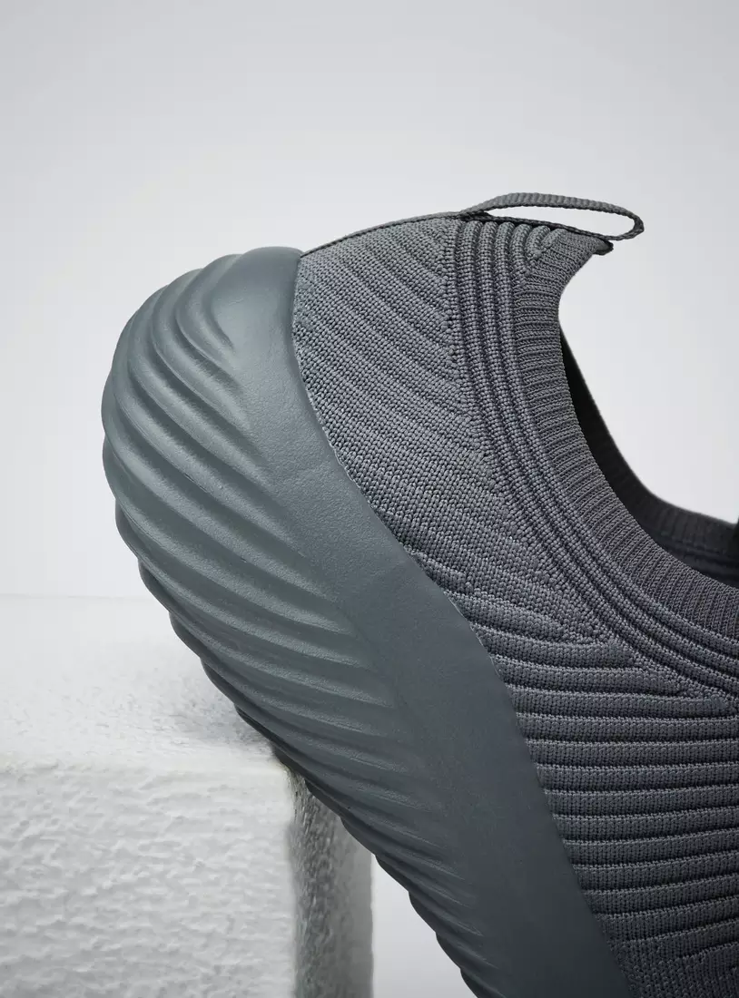 Textured Slip-On Shoes with Pull Tab-4