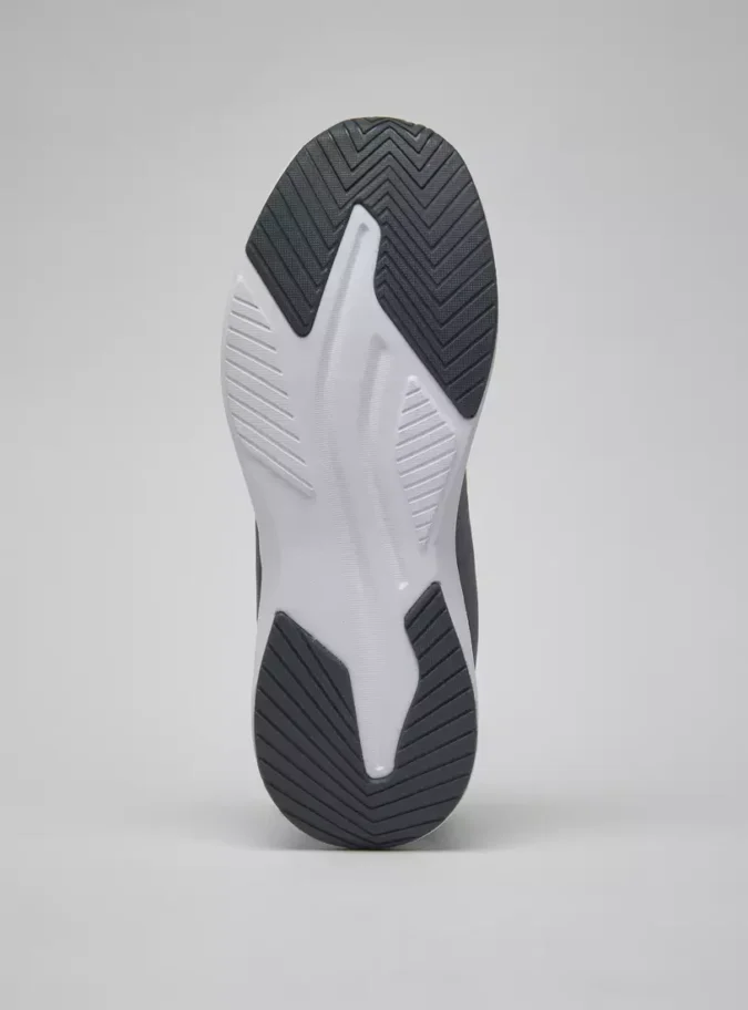 Textured Sports Shoes with Lace-Up Closure-4