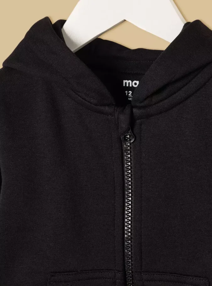 Textured Zip Through Hoodie-3