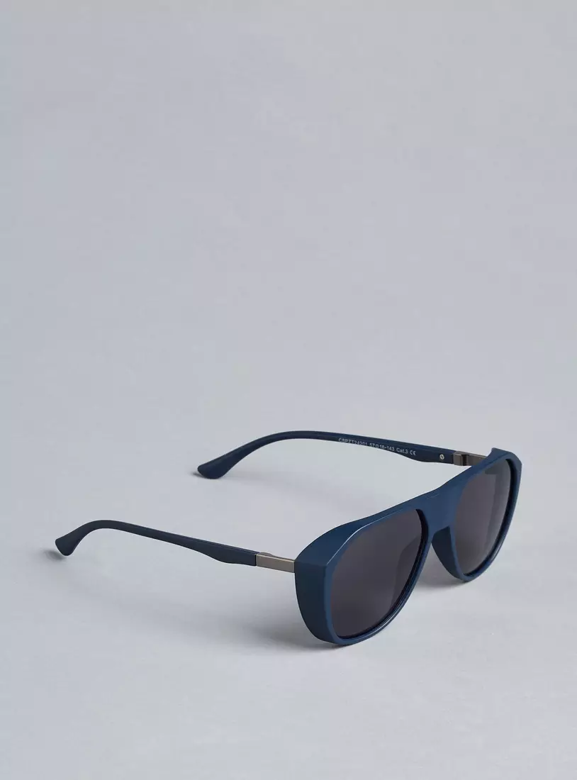 Tinted Lens Full Rim Sunglasses-2