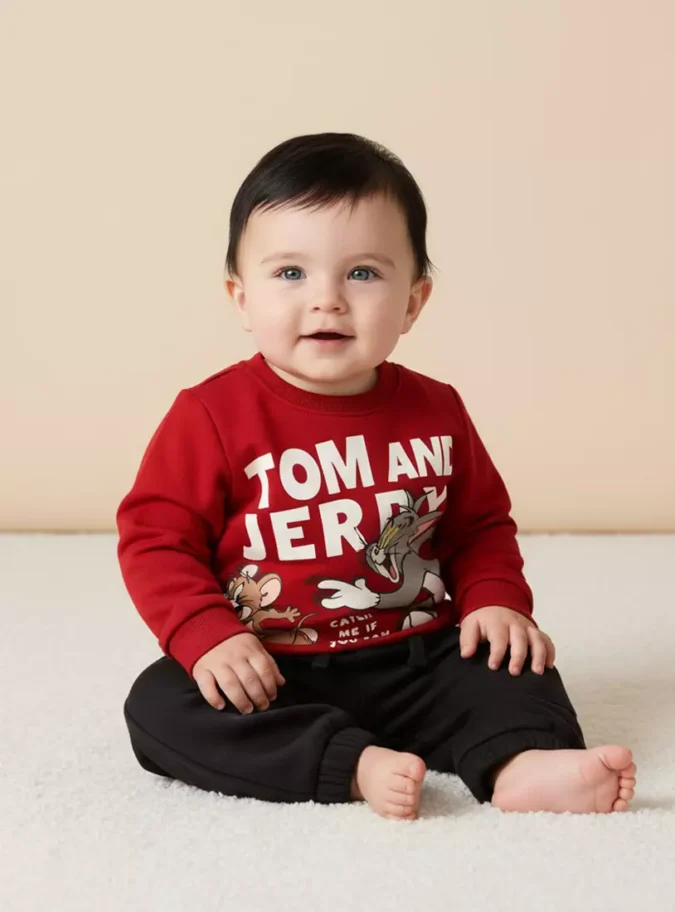 Tom and Jerry Print Sweatshirt-1