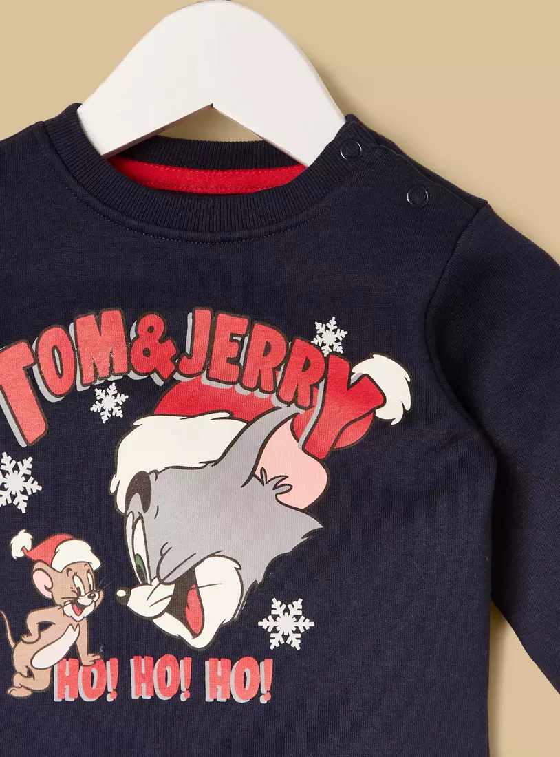 Tom and Jerry Print Sweatshirt-3