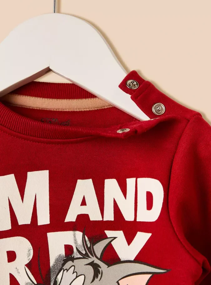 Tom and Jerry Print Sweatshirt-3