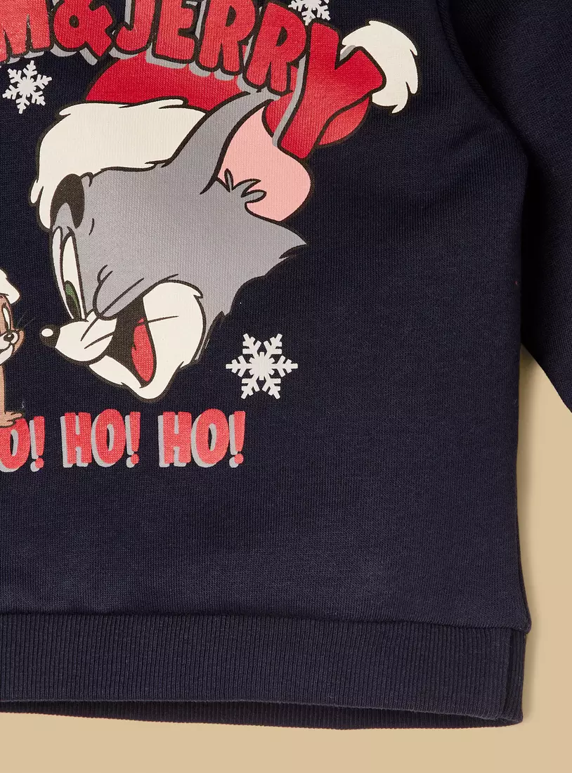 Tom and Jerry Print Sweatshirt-4